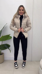 Jaqueta Puffer Pelúcia Snow Luxe