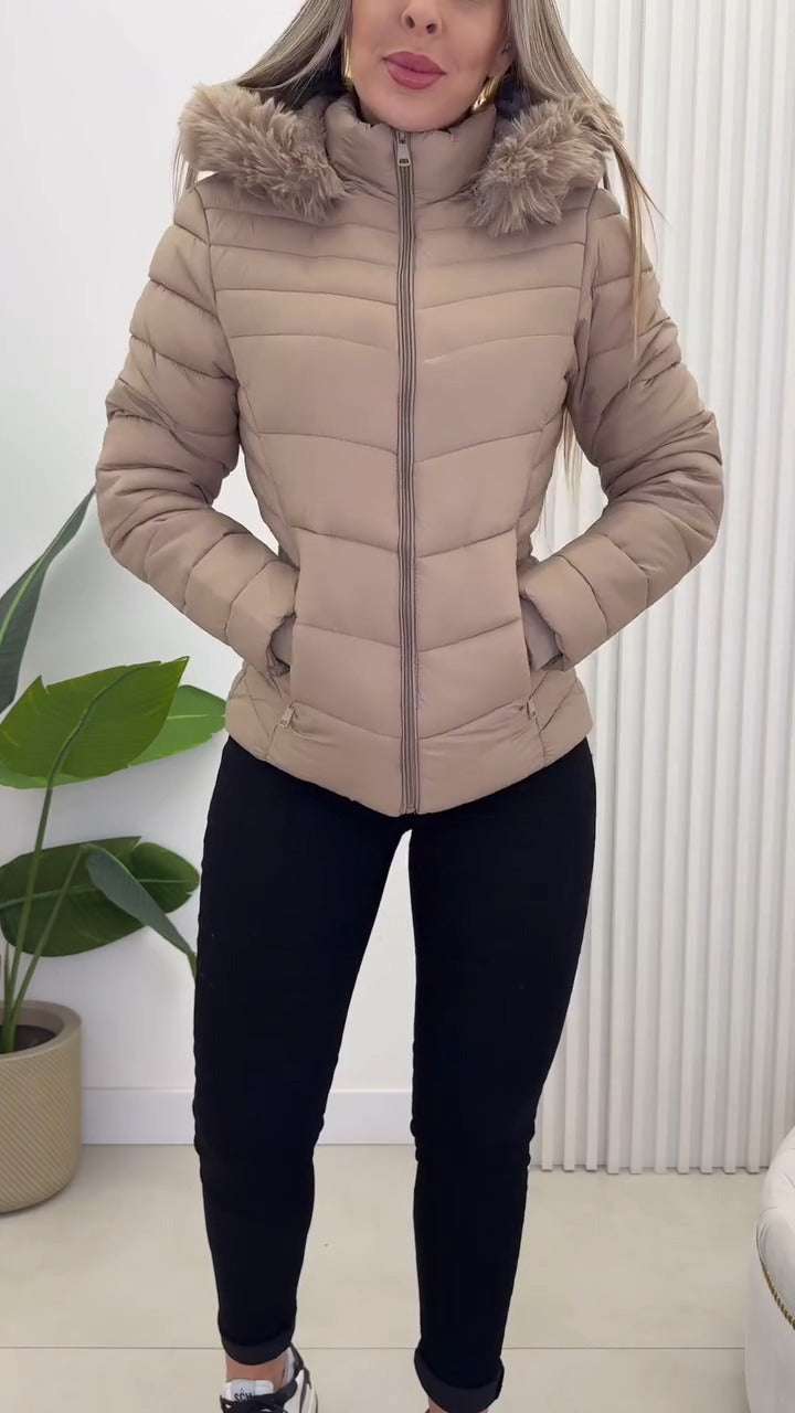 Jaqueta Puffer Pelúcia Snow Luxe