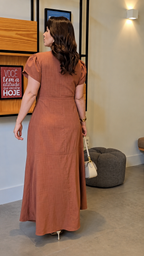 Vestido Longo Canela