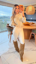 Blusa Tricot Rendada