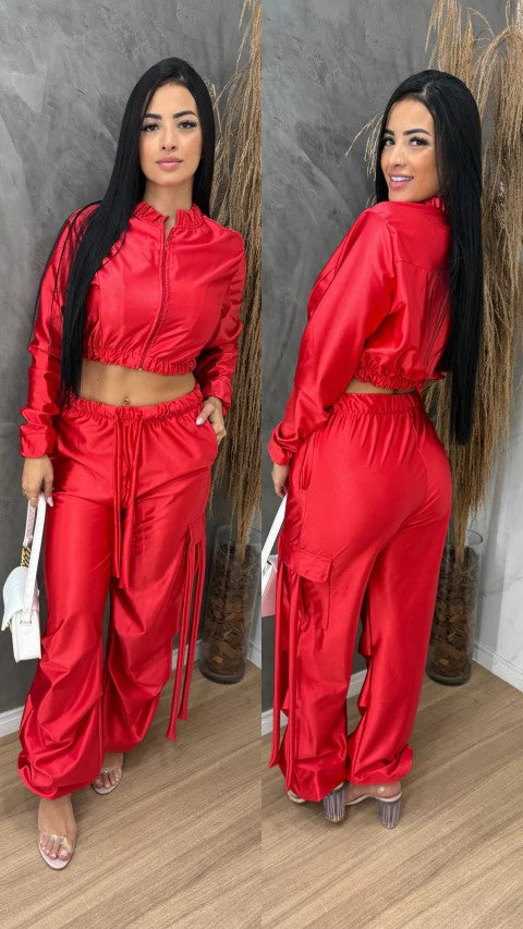 Conjunto Acetinado M Longa