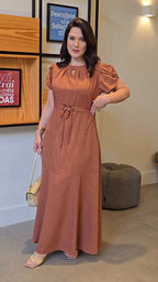 Vestido Longo Canela