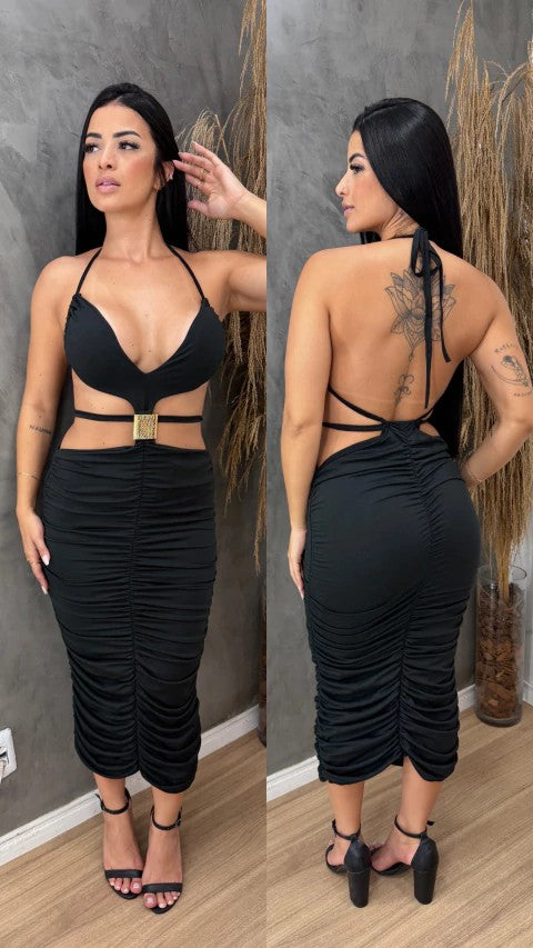 Vestido Grapeado Giulia