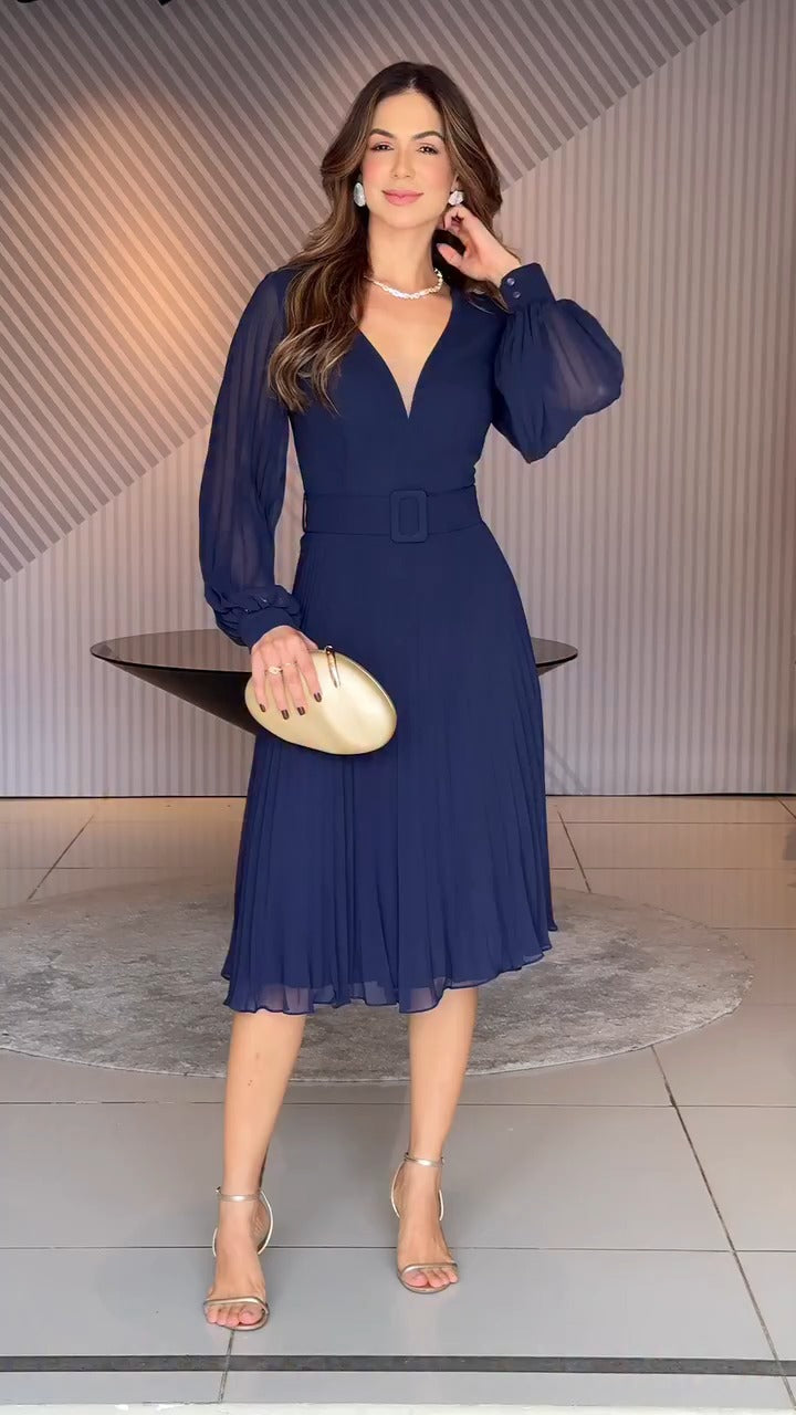 Vestido Plissado