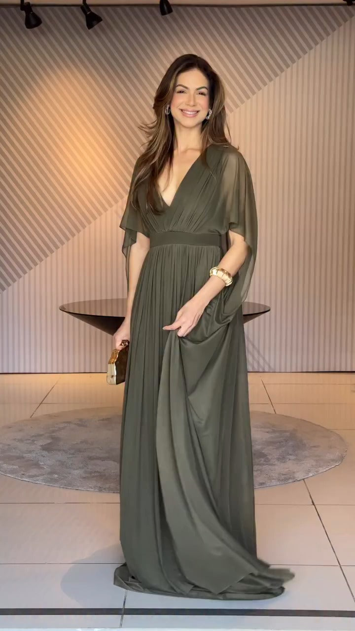 Vestido Paty Verde Oliva