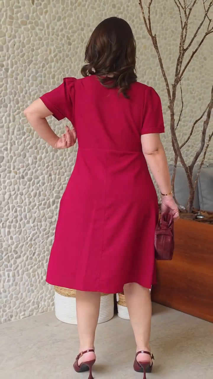 Vestido Midi Scarlet