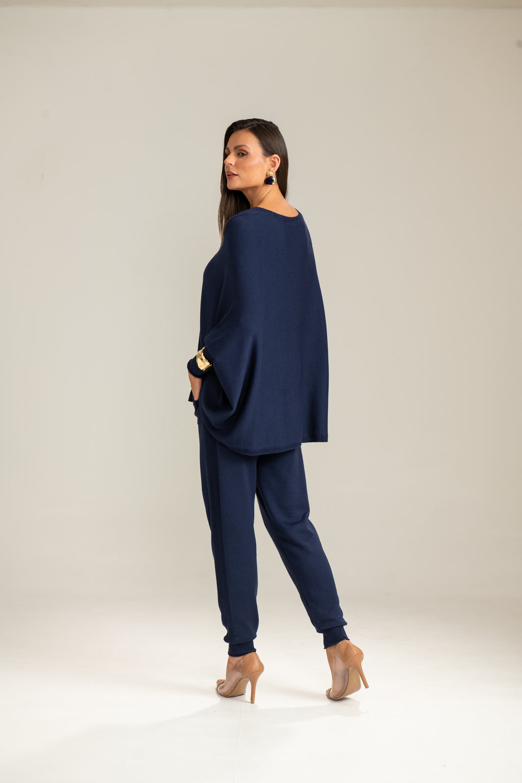 Conjunto Tricot capa e calça Jogger