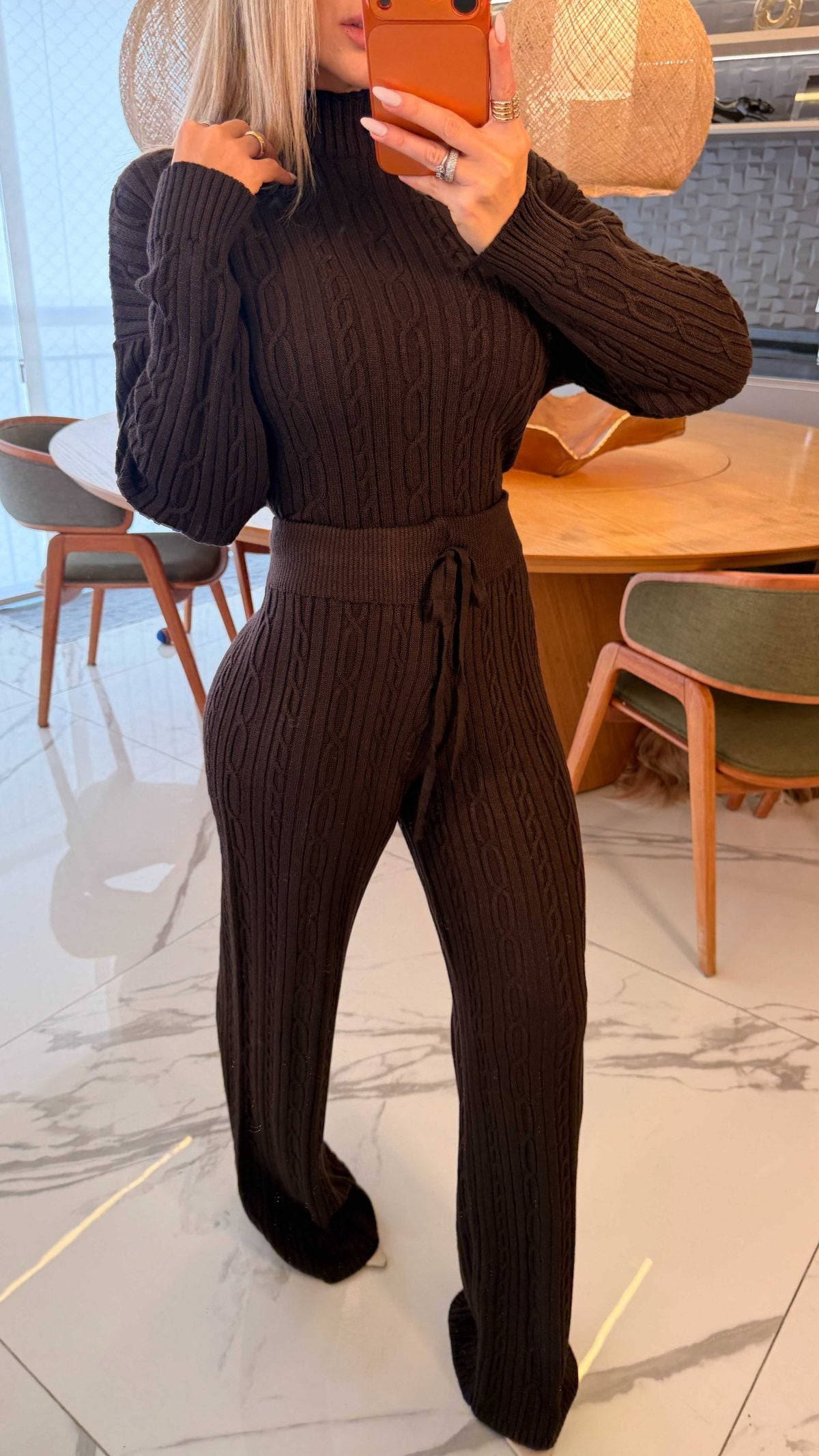 Conjunto Tricot Trançado Georgina