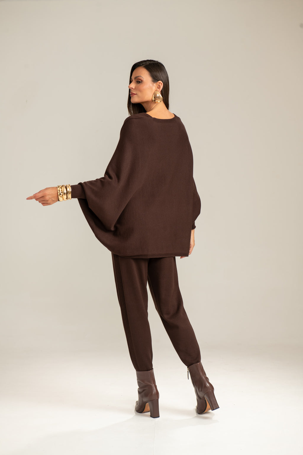 Conjunto Tricot capa e calça Jogger