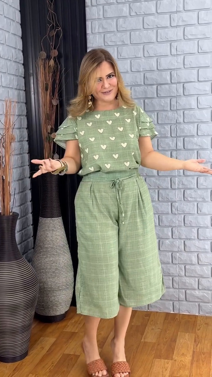 Conjunto Corações Olive